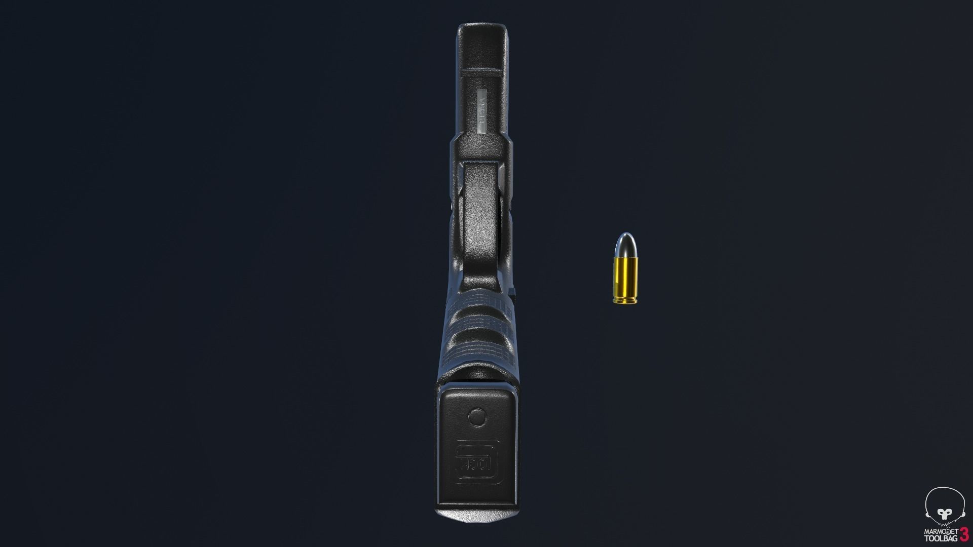 Glock 18C Low-poly 3D model_54