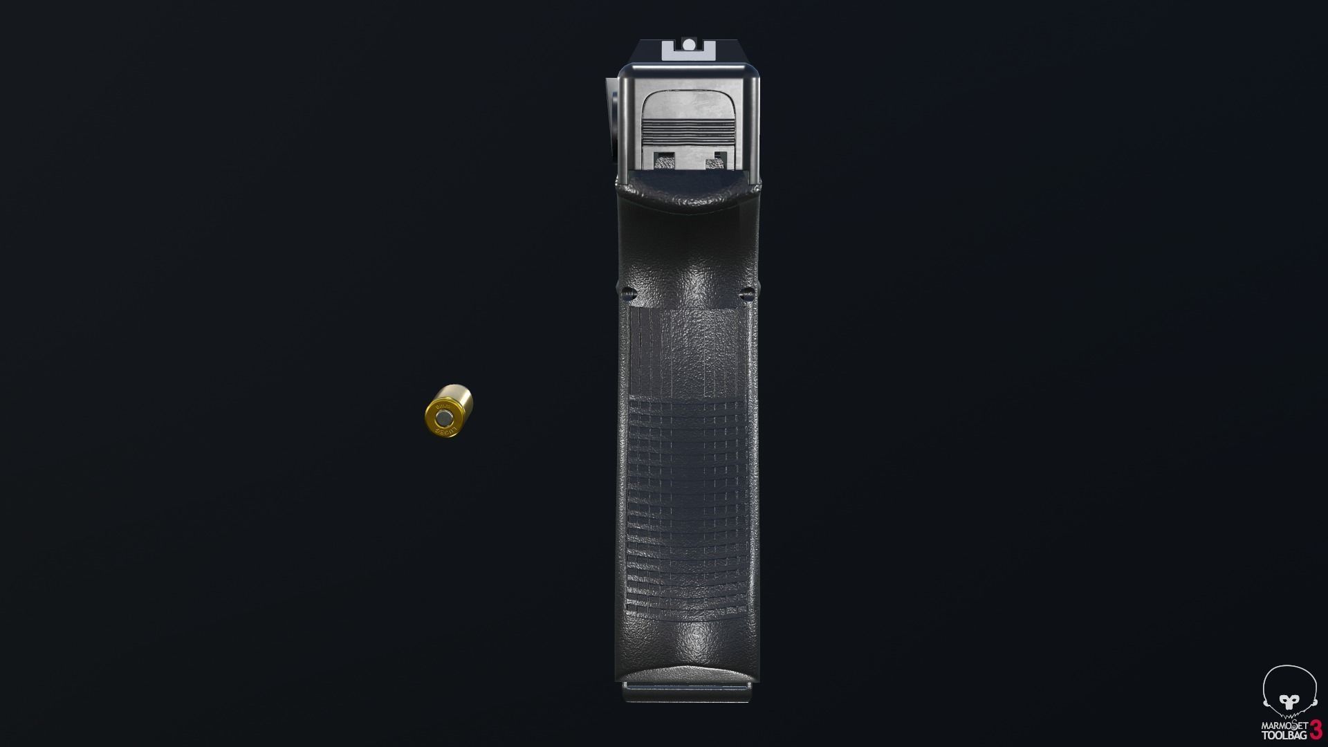 Glock 18C Low-poly 3D model_15