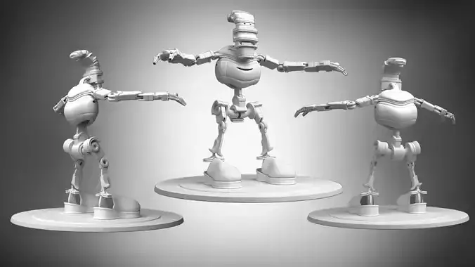 Round Robot 3D model