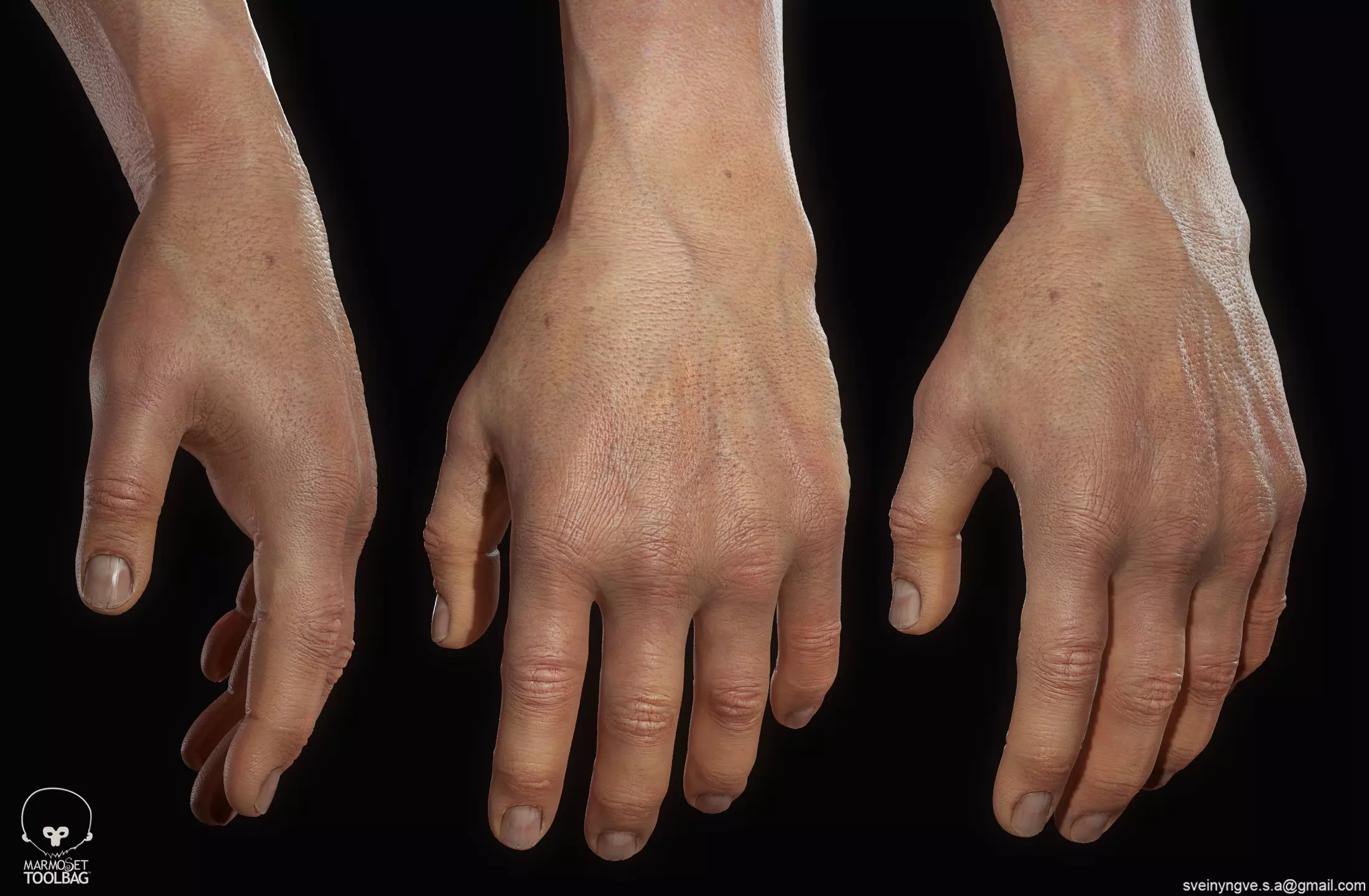Helping Hand - FPS arm - Cinematic arm Low-poly 3D model_0