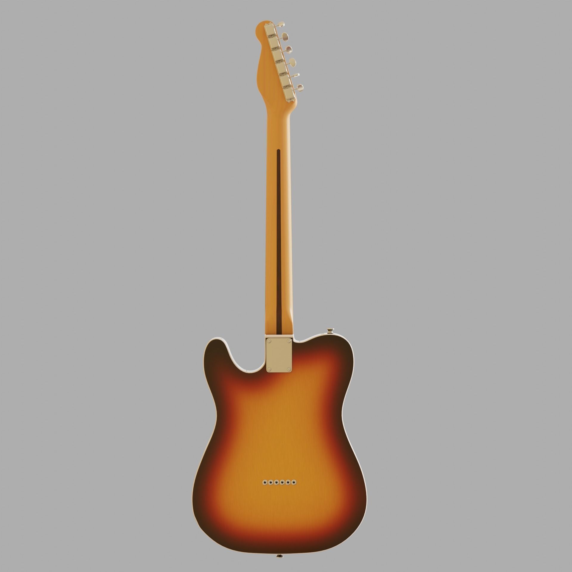 Electric Guitar Telecaster 3D model_8