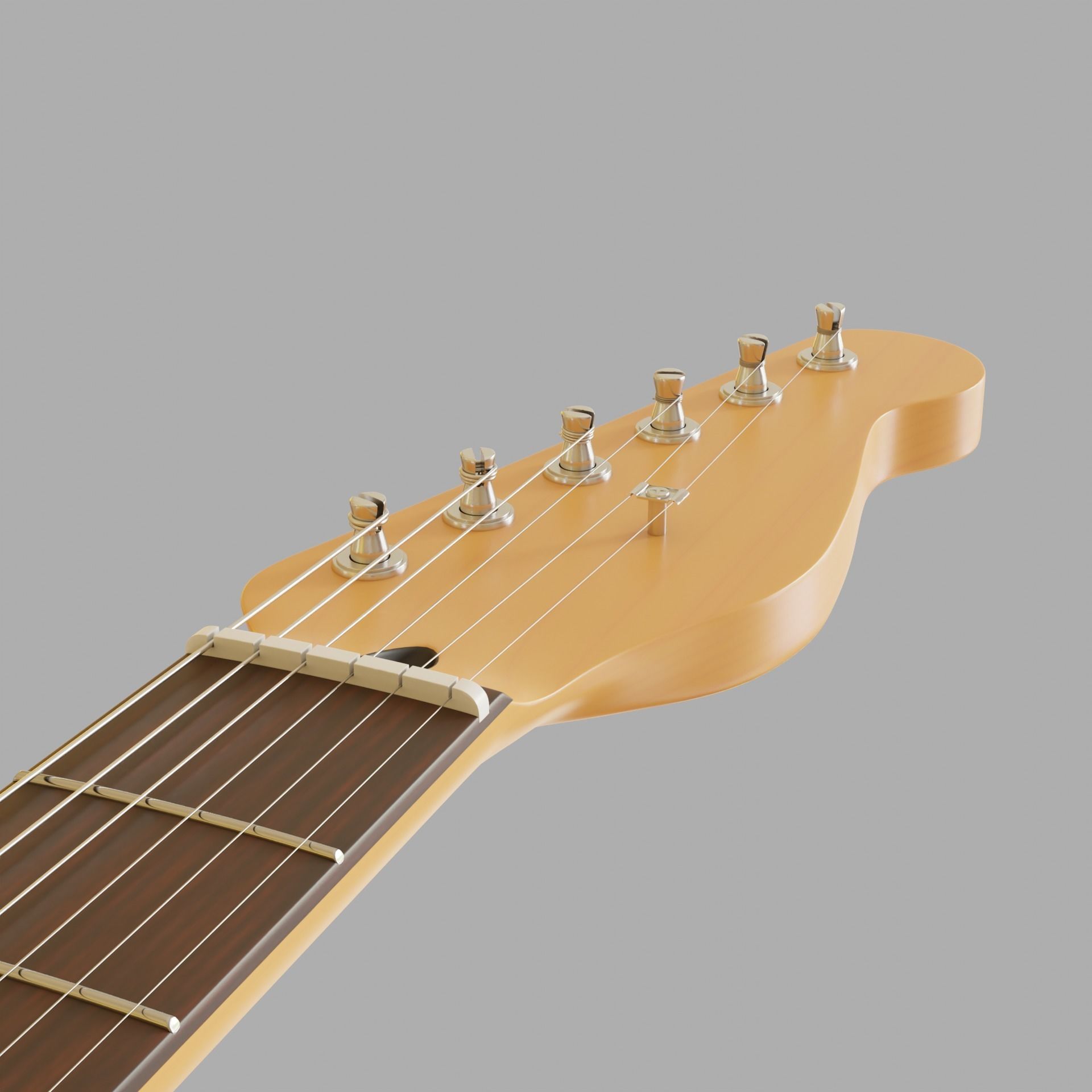Electric Guitar Telecaster 3D model_5