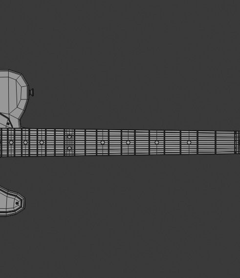 Electric Guitar Telecaster 3D model_13