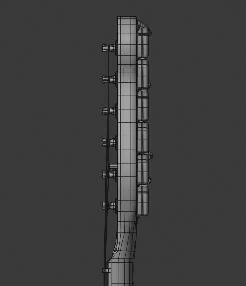 Electric Guitar Telecaster 3D model_17