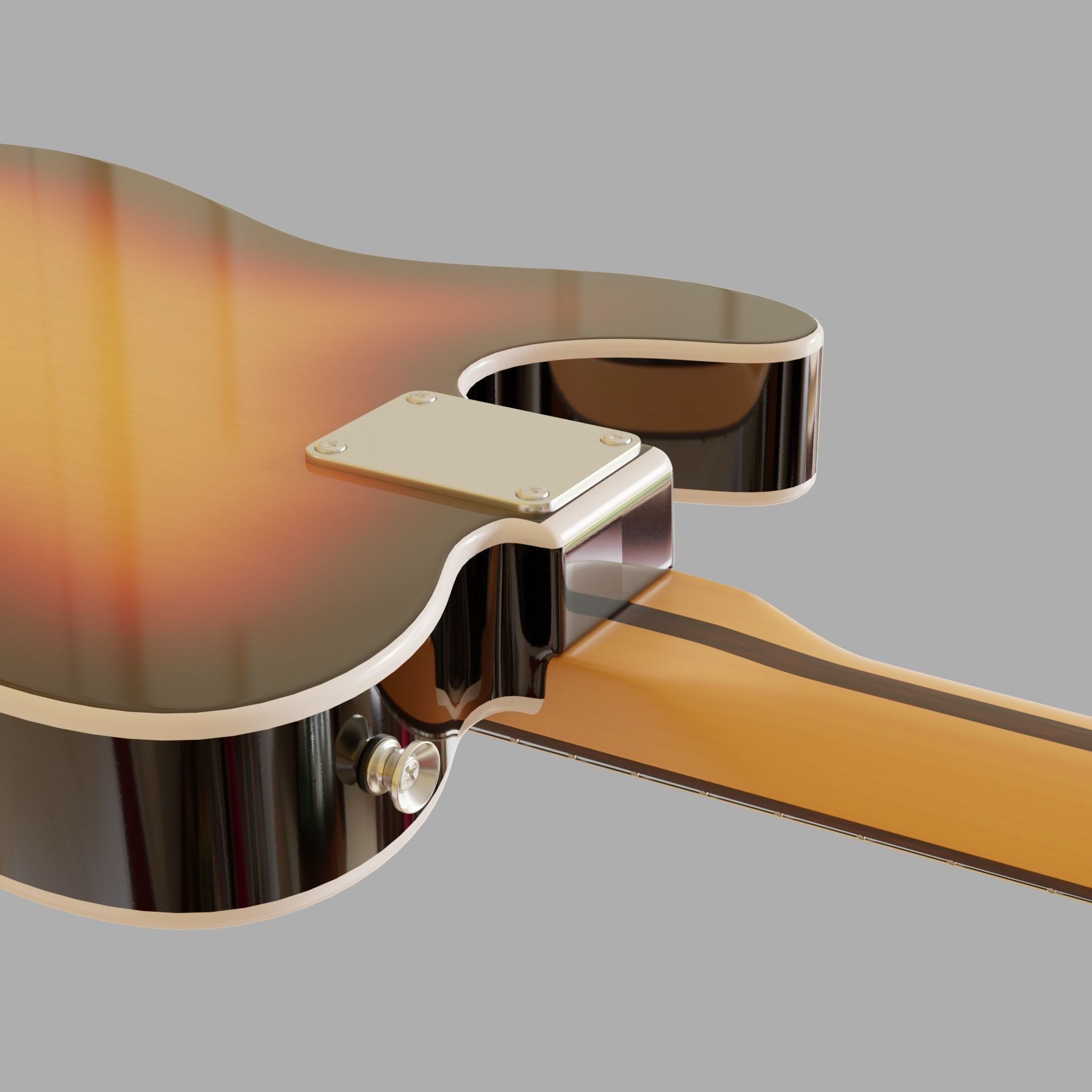 Electric Guitar Telecaster 3D model_4