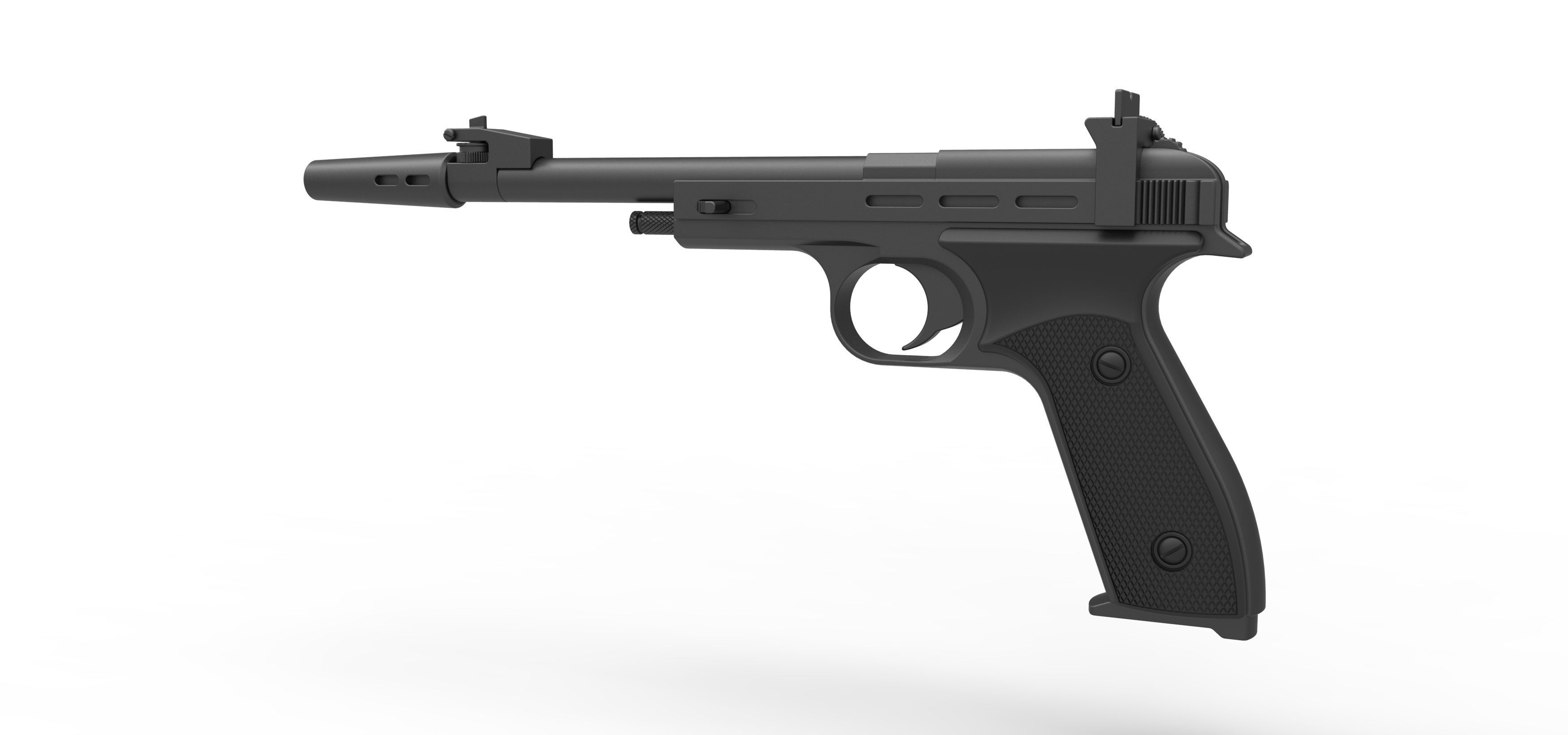 Blaster pistol CDEF from Star Wars 3D model_11