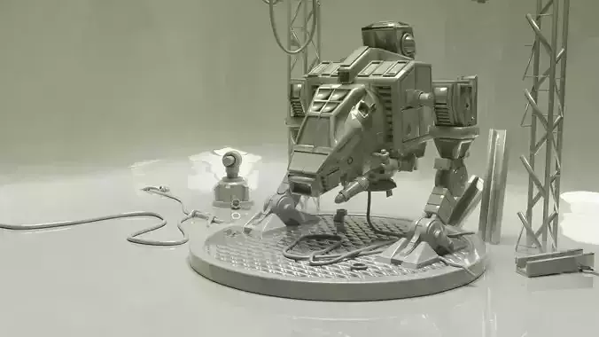 Biped Robot 3D model
