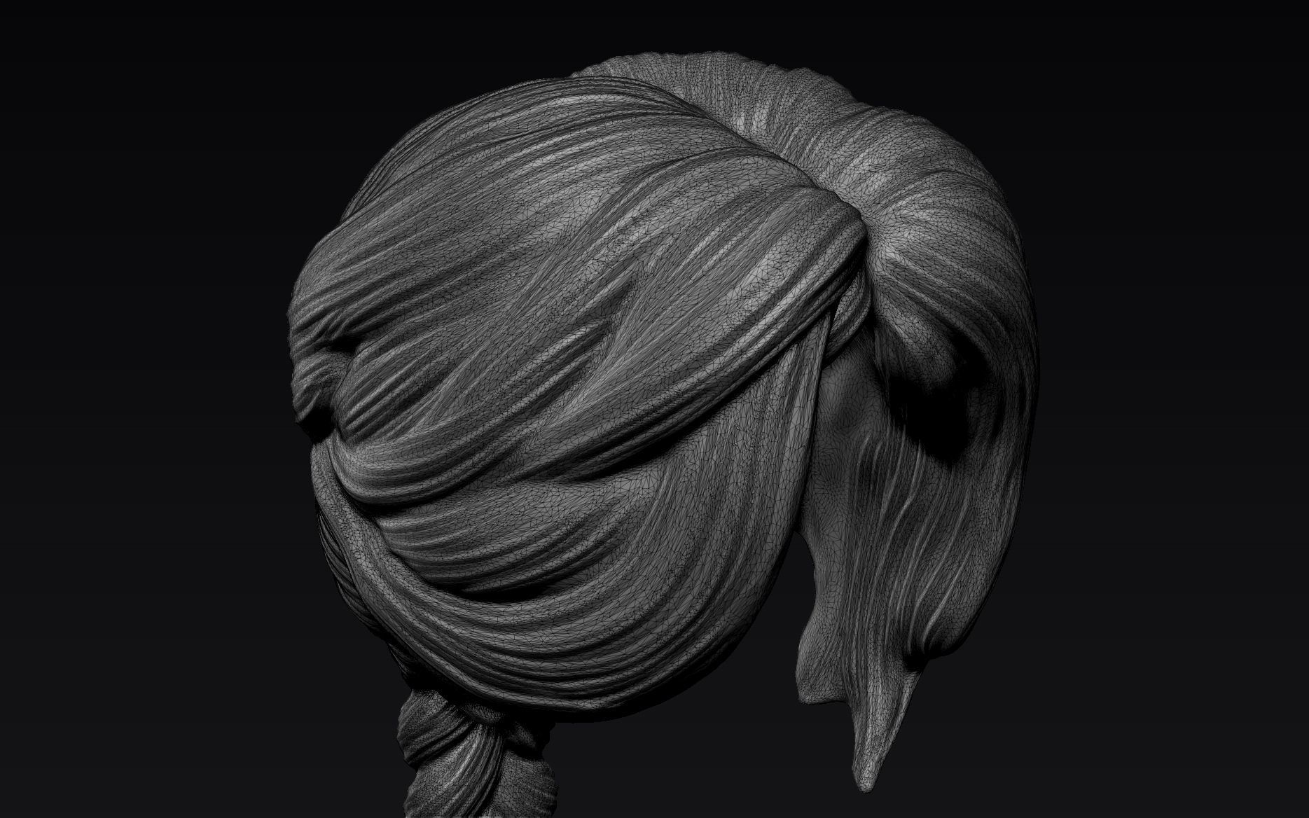 Hair 31 3D model_7