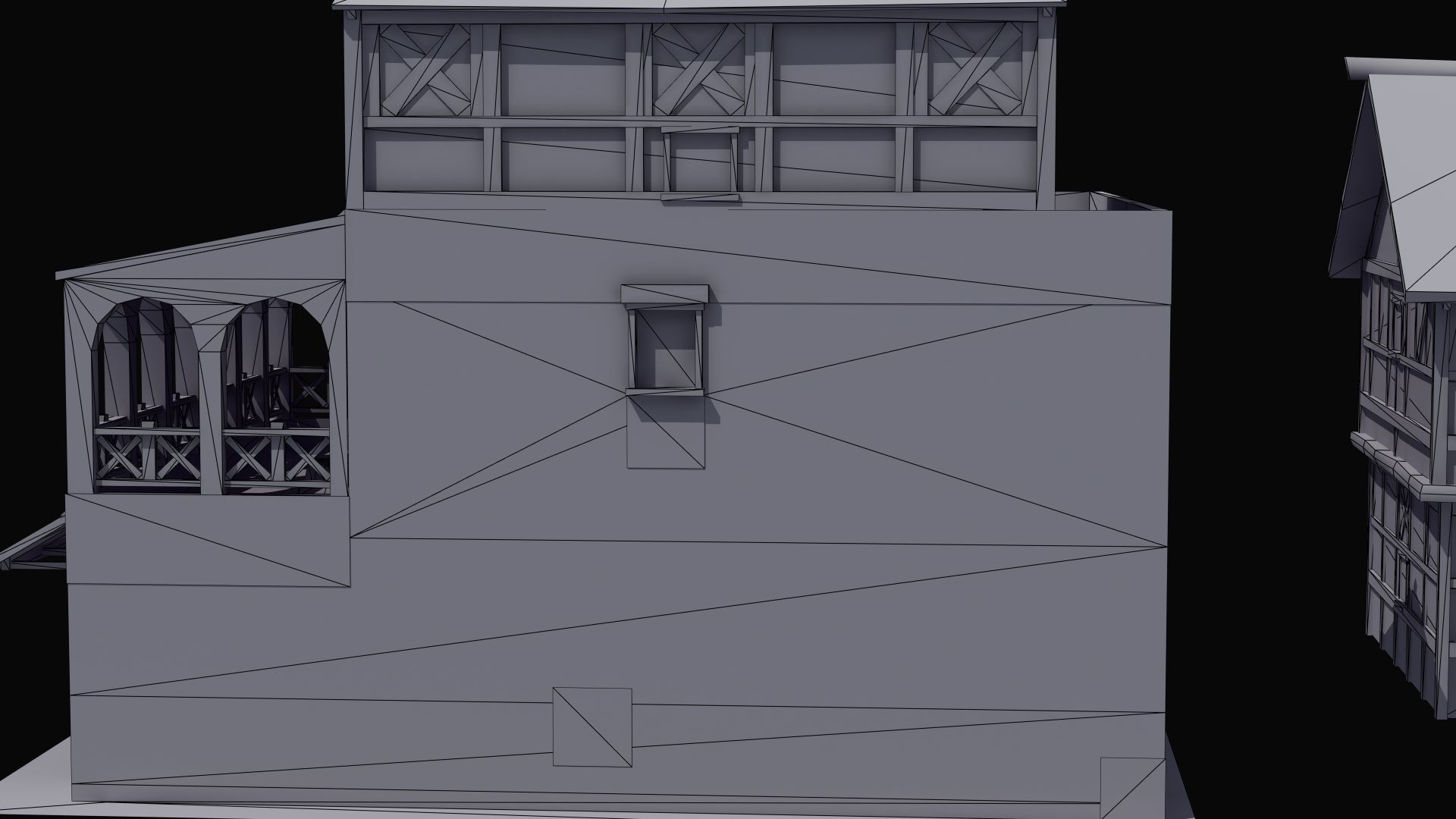 Roman Building Set 02 3D Model Collection_39