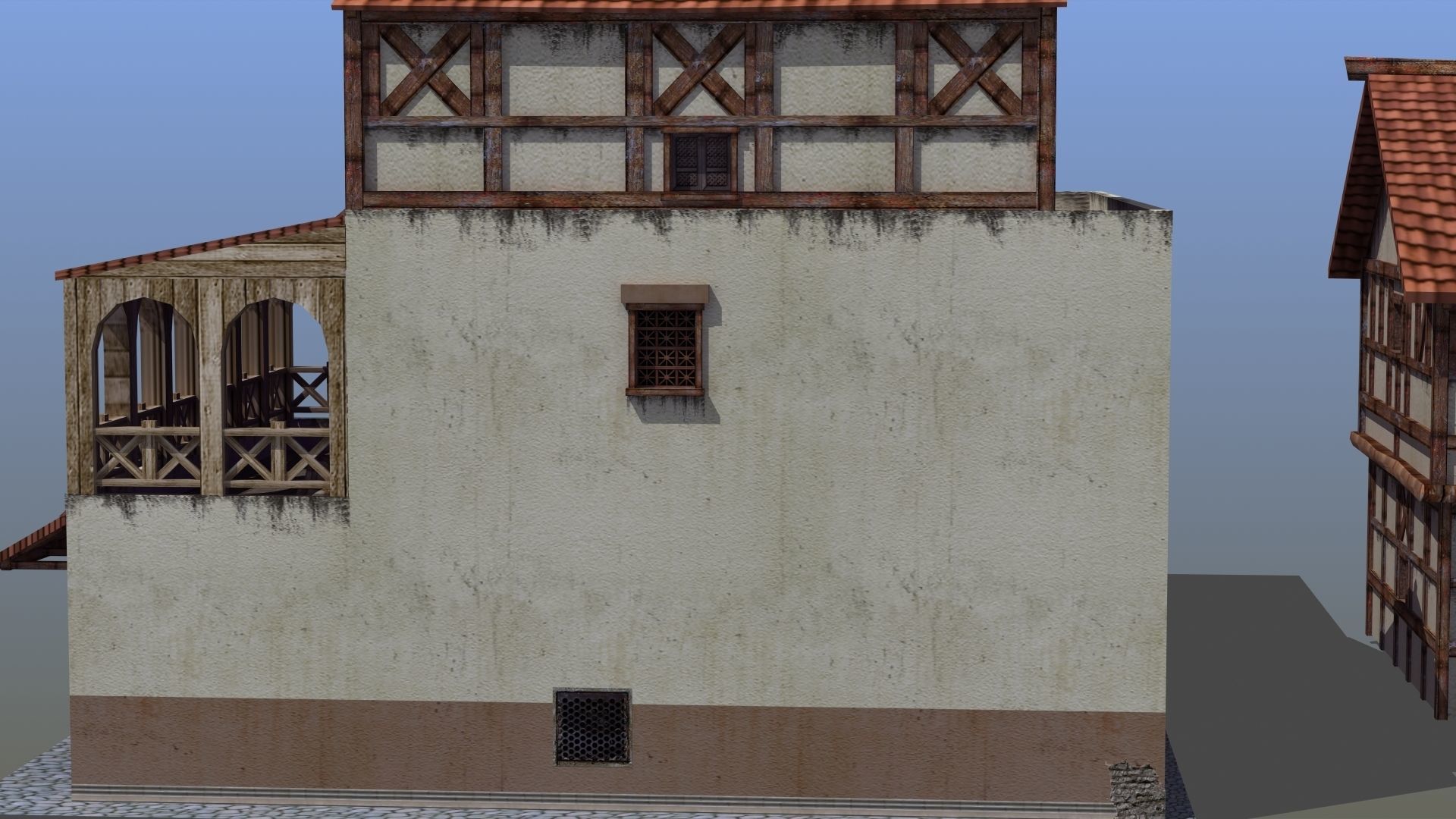 Roman Building Set 02 3D Model Collection_10