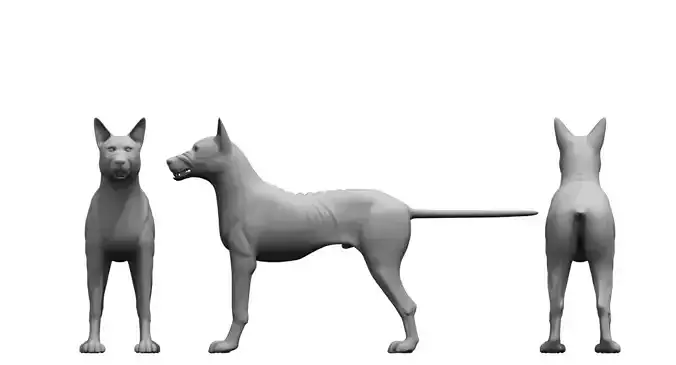 monster dog 3d model 3D model