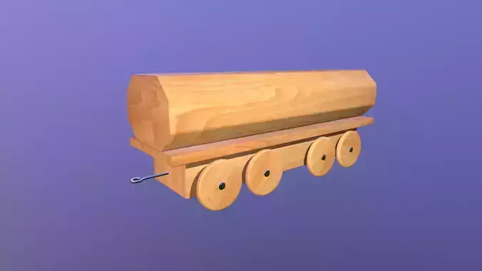 Wooden Toy Train - Tank Wagon