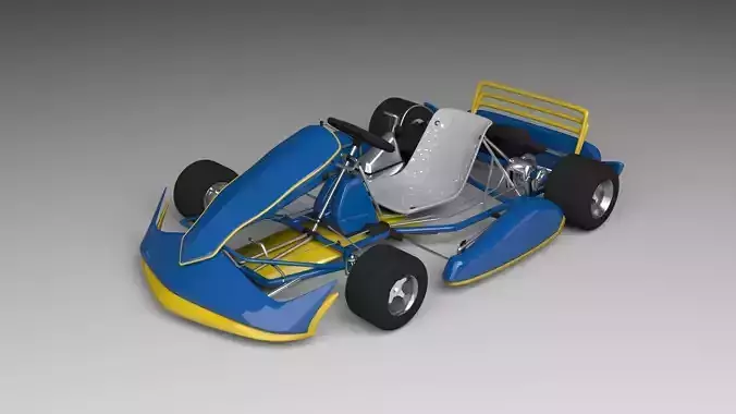 3d Kart go Free 3D model