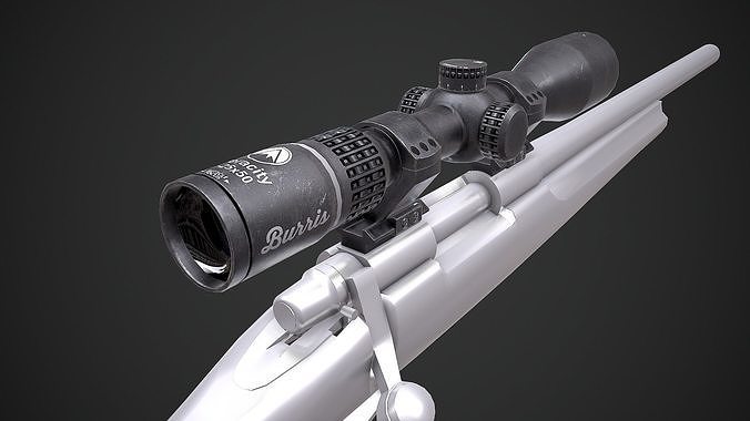 Burris Veracity Riflescope Low-poly 3D model