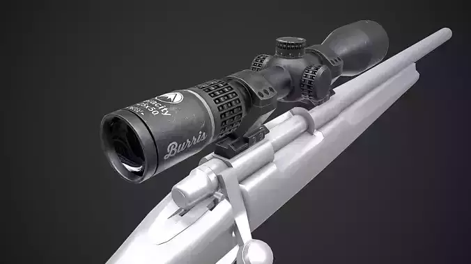 Burris Veracity Riflescope Low-poly 3D model