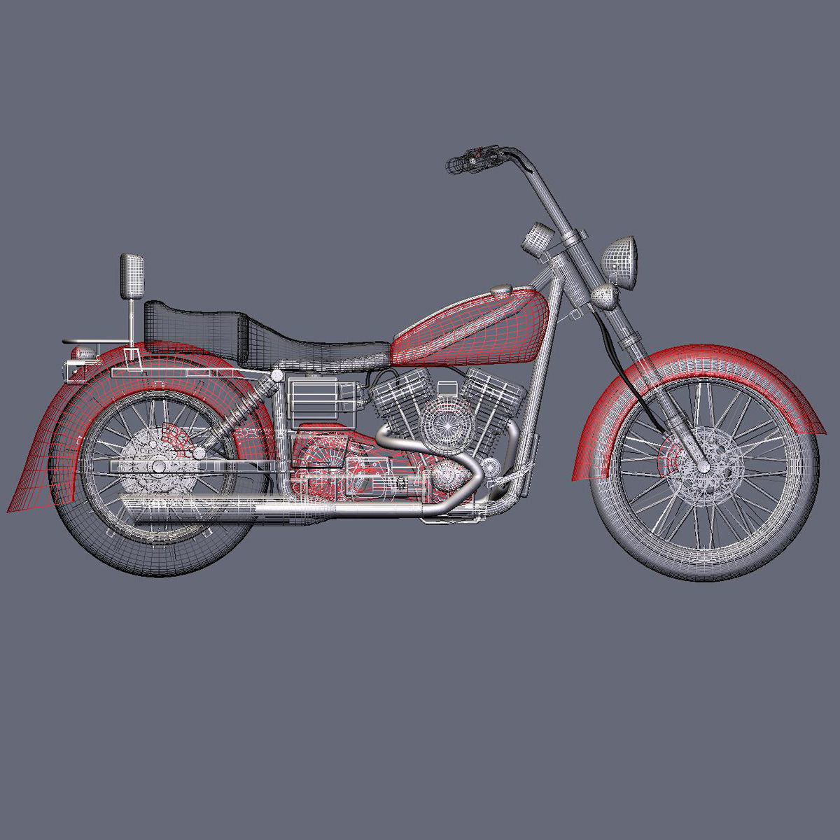 Custom Bike 3D model_36