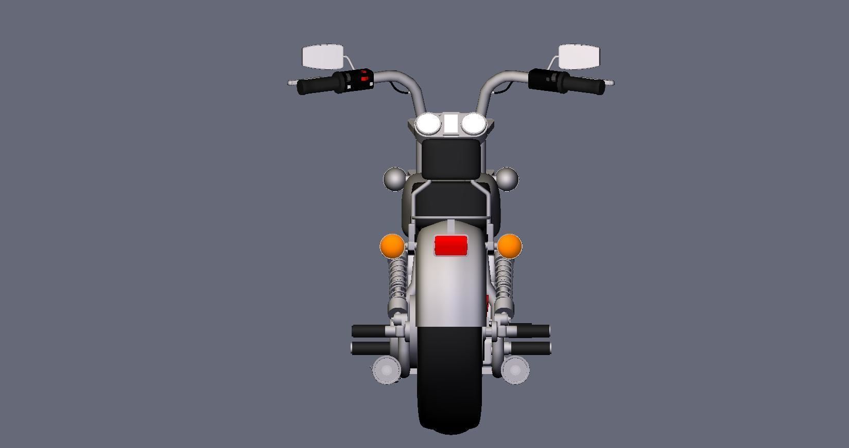 Custom Bike 3D model_1