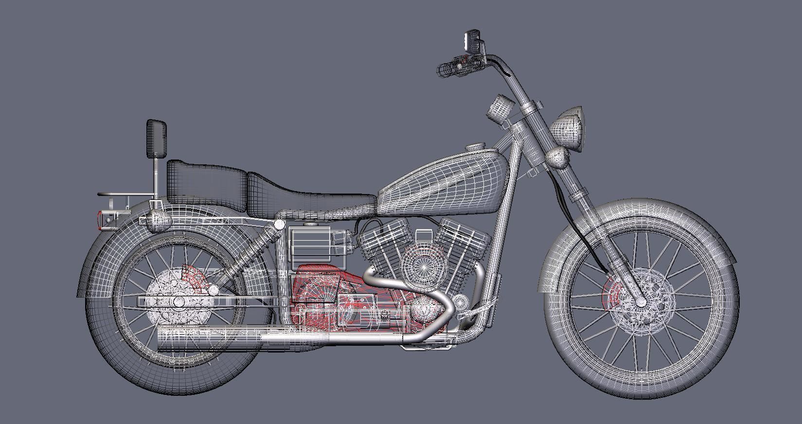 Custom Bike 3D model_4