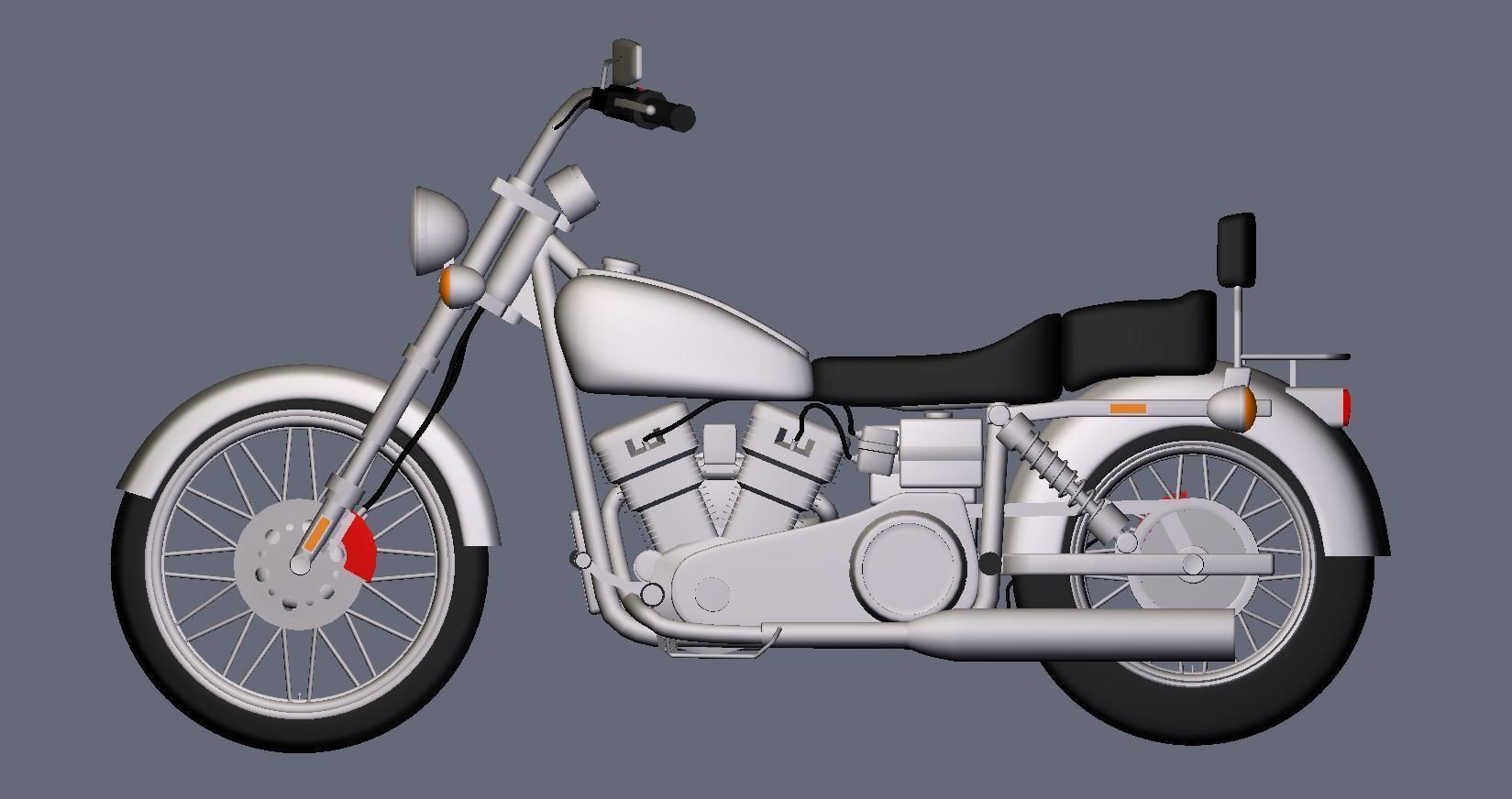 Custom Bike 3D model_3