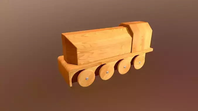 Wooden Toy Train - Engine 002