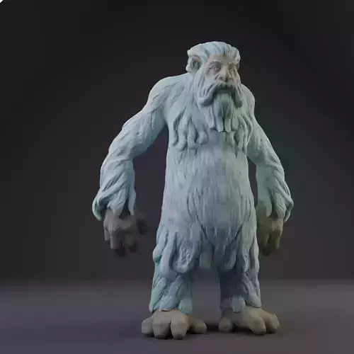 SnowMan big bearded creature