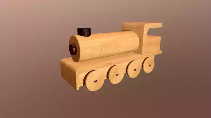 Wooden Toy Train - Engine 003