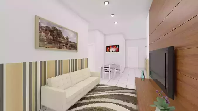 Small decorated apartment 