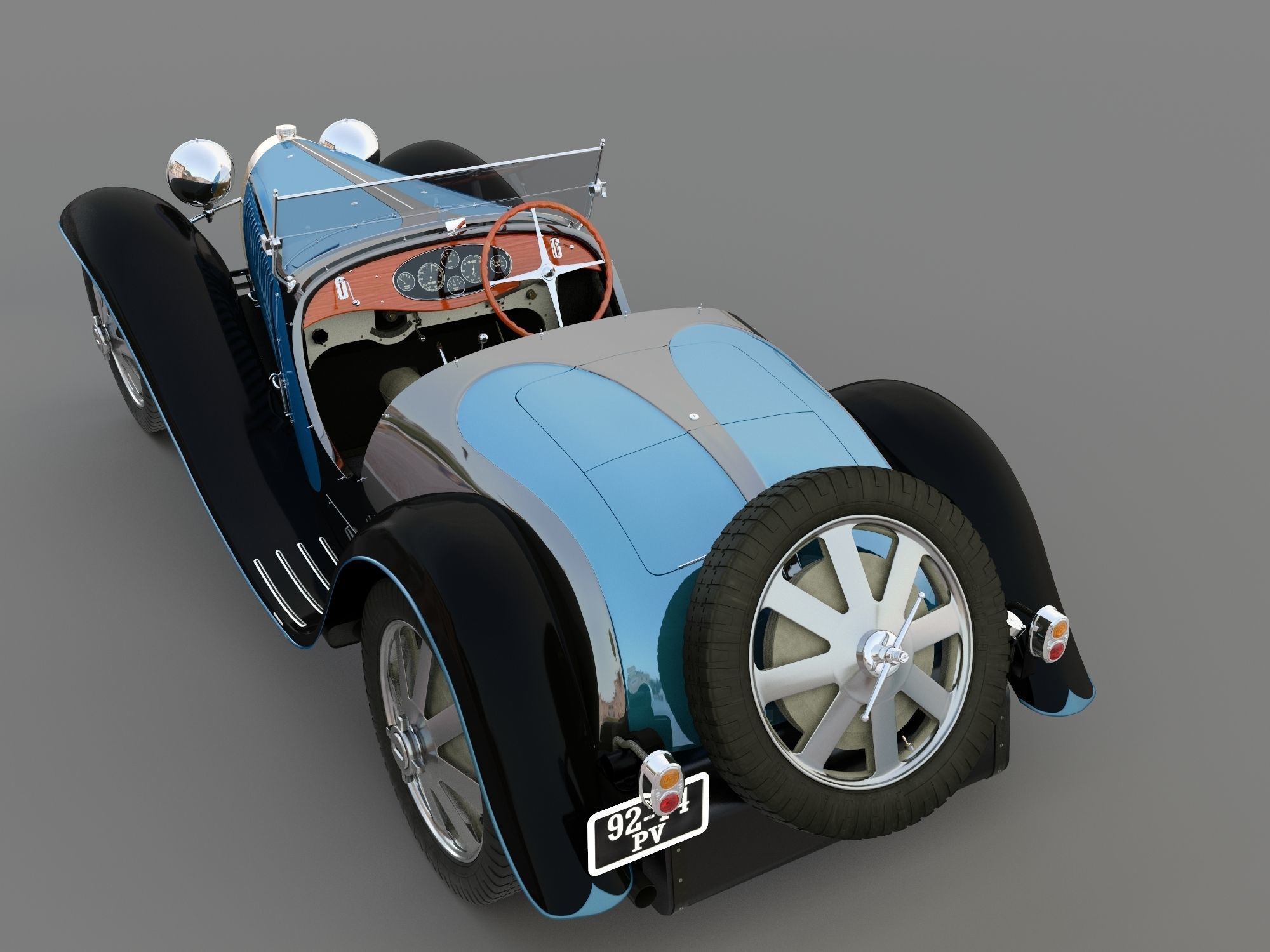 bugatti type 55 1933 3D model_5