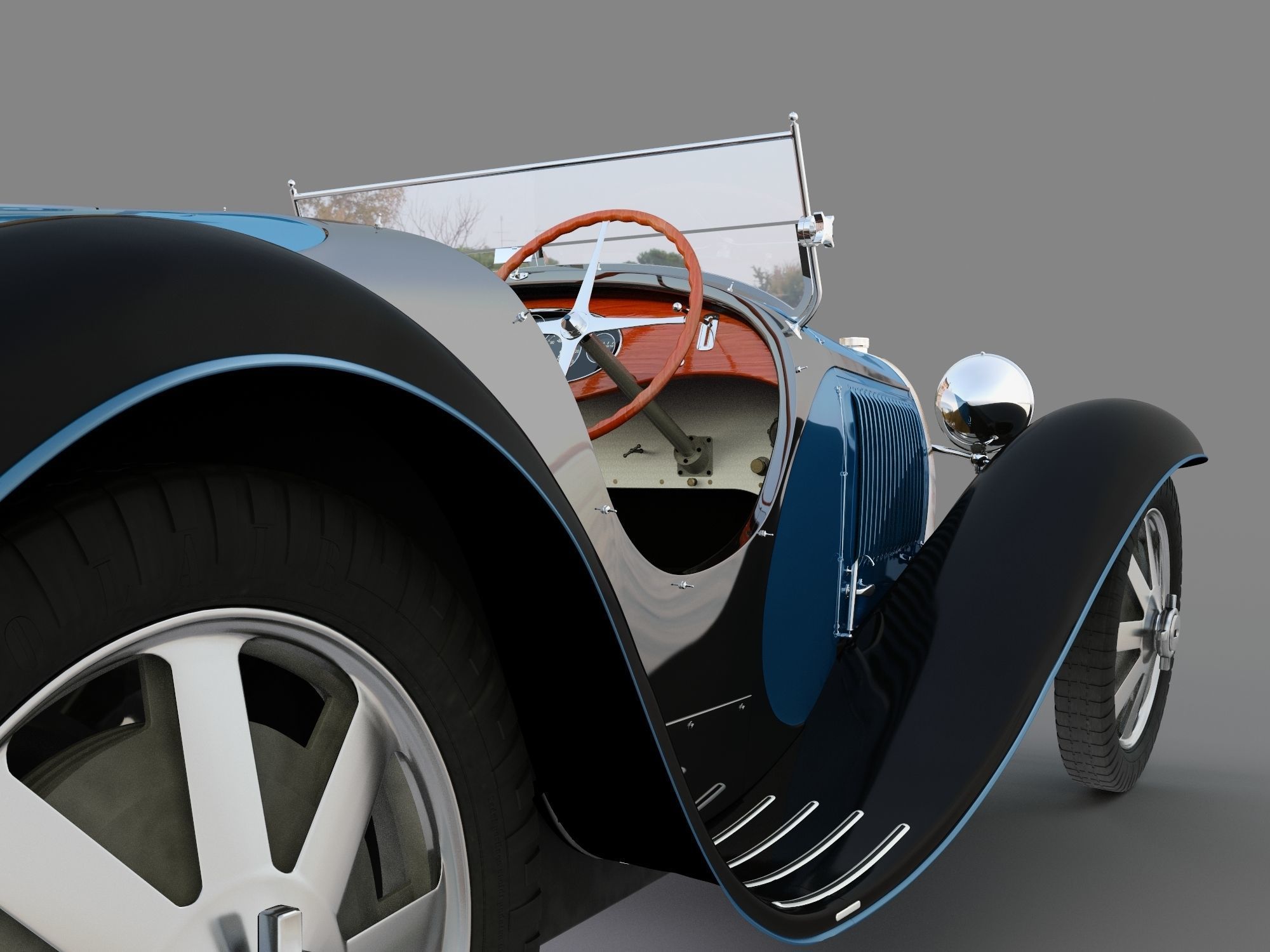 bugatti type 55 1933 3D model_4