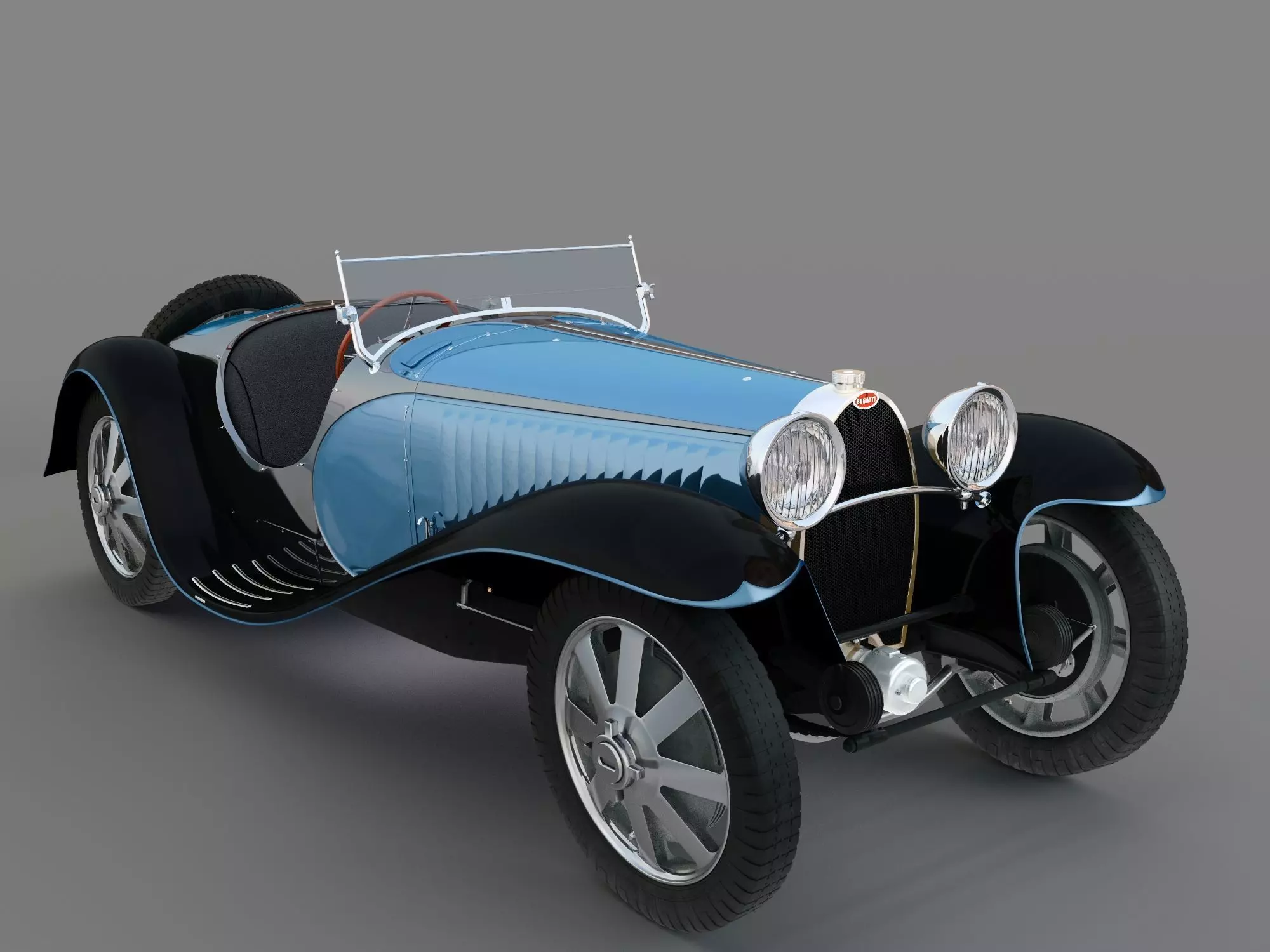 bugatti type 55 1933 3D model_0