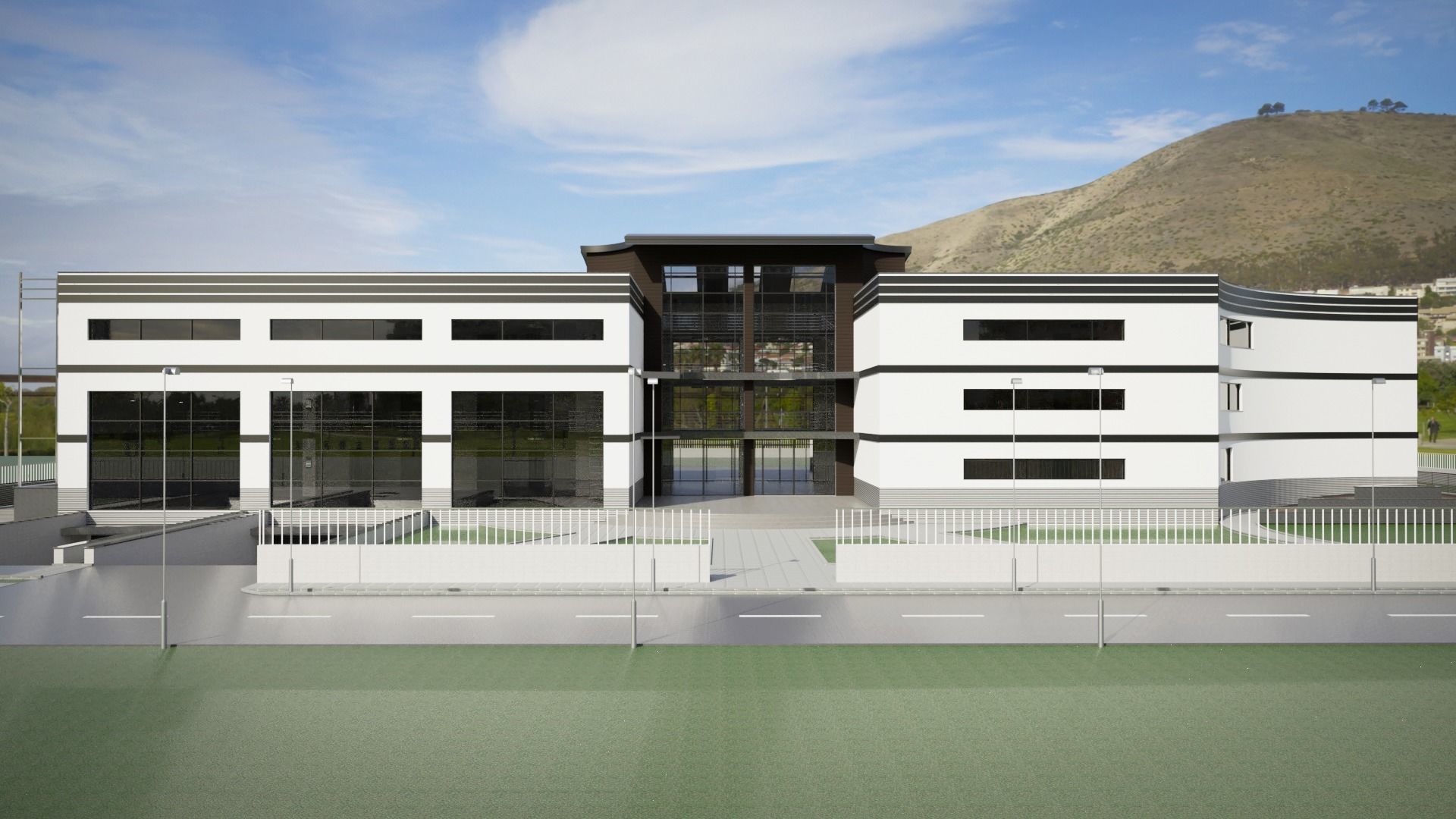 Mansion floor plan of building 3D model_8