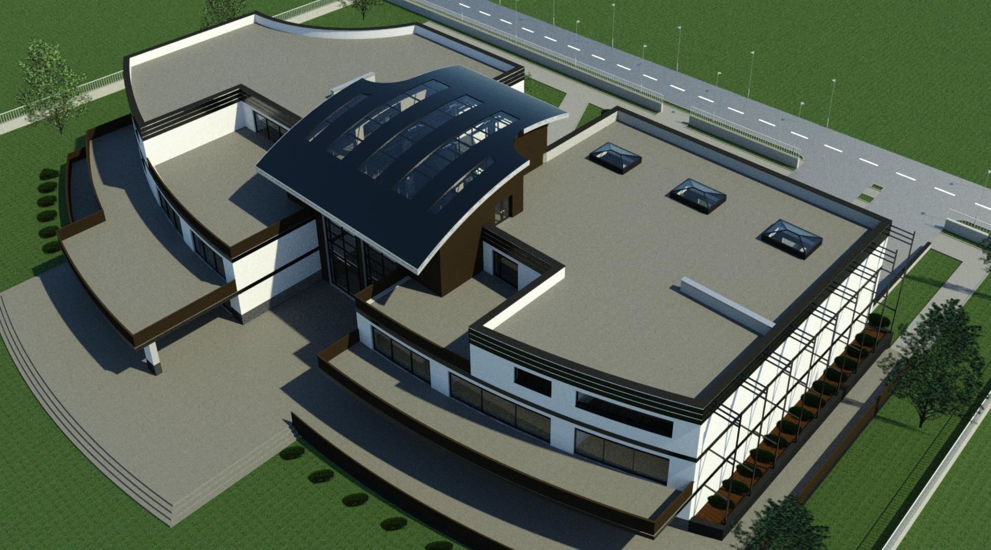 Mansion floor plan of building 3D model_17