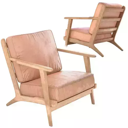 Modern Brooks Leather Lounge Chair zin home