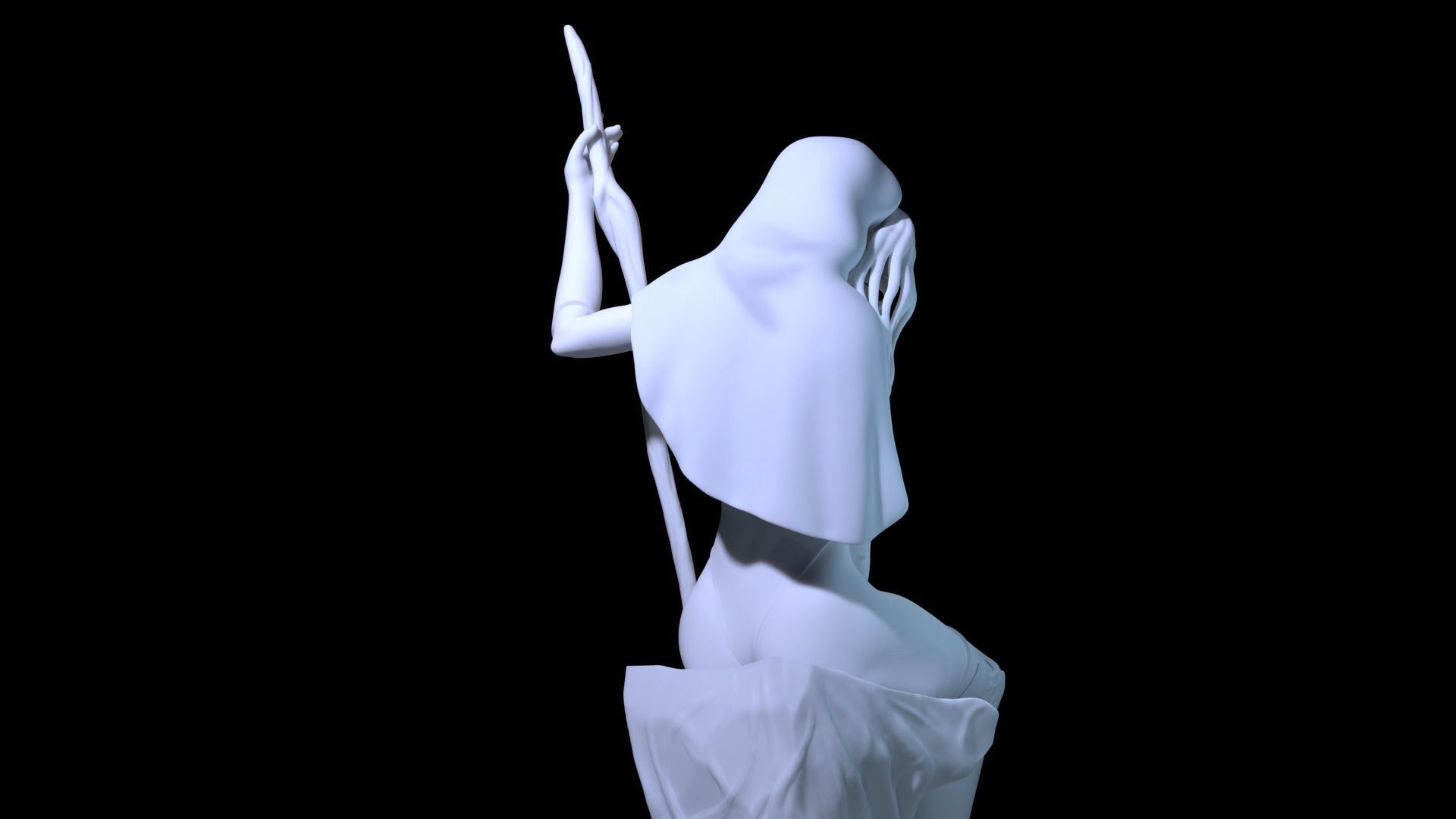 Desire Nun 3D print model_5