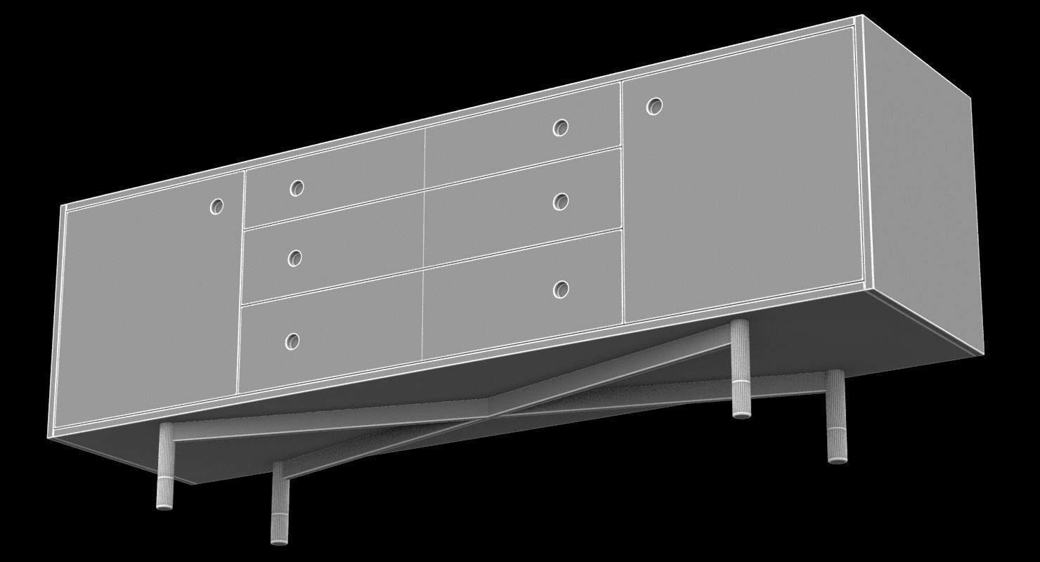 Julie credenza 3D model_5