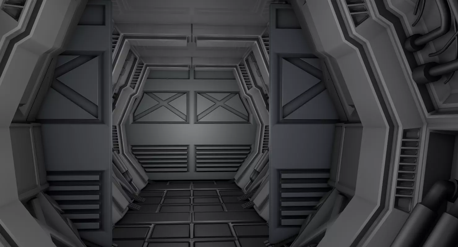 Sci Fi Corridor 3D model