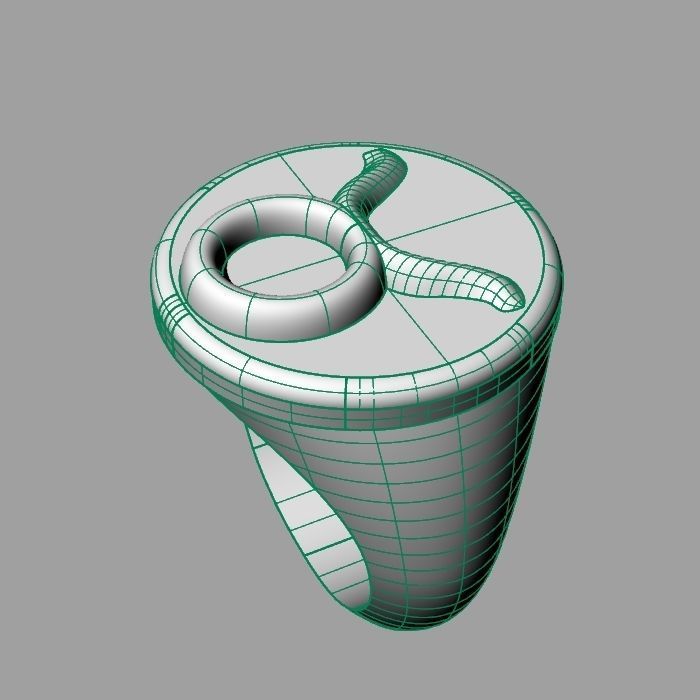 Zodiac sign ring Taurus 3D print model_10
