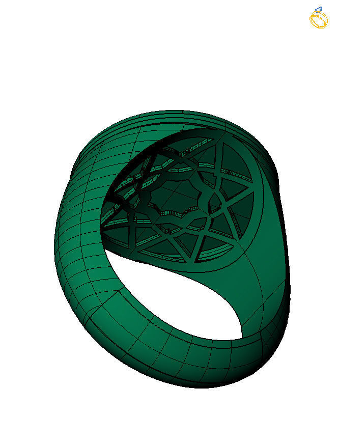 Zodiac sign ring Scorpio 3D print model_17