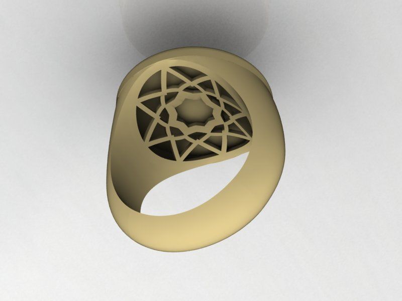 Zodiac sign ring Scorpio 3D print model_16