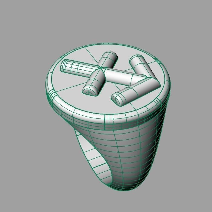 Zodiac sign ring Sagittarius 3D print model_10