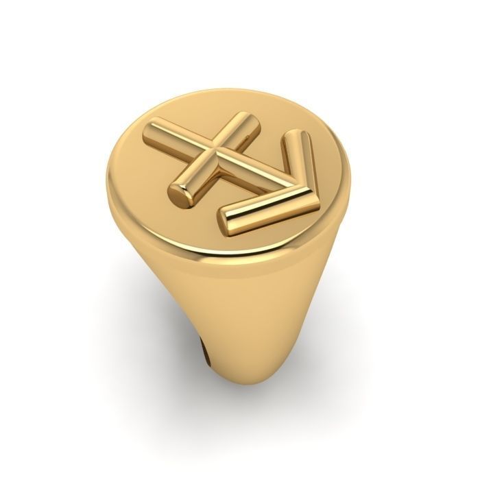 Zodiac sign ring Sagittarius 3D print model_2