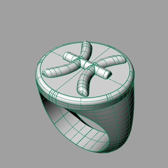 Zodiac sign ring Pisces 3D print model_13