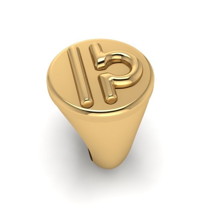 Zodiac sign ring Libra 3D print model_2