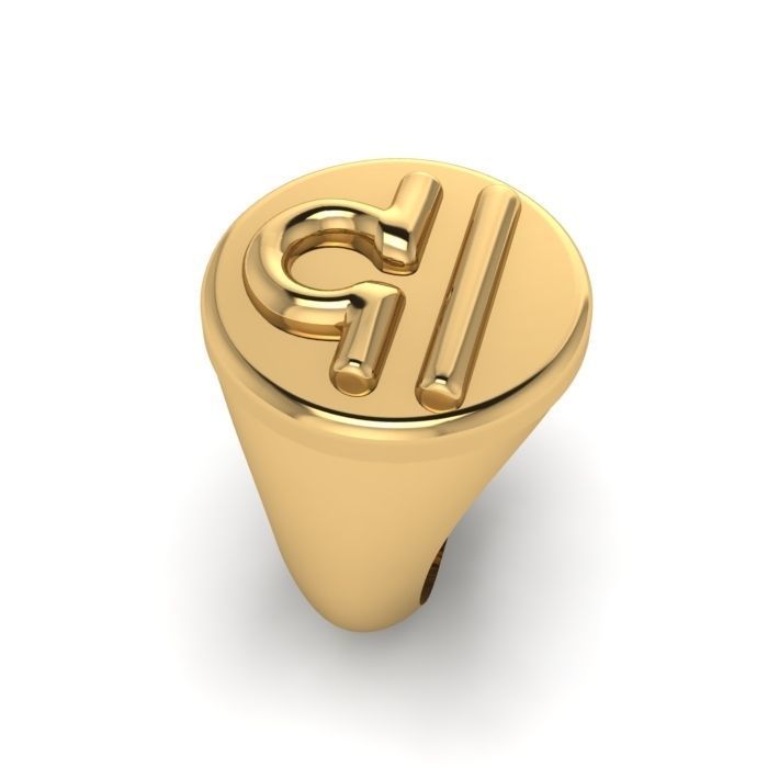 Zodiac sign ring Libra 3D print model_6