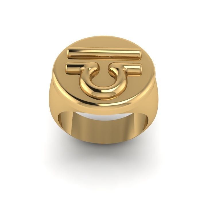 Zodiac sign ring Libra 3D print model_4