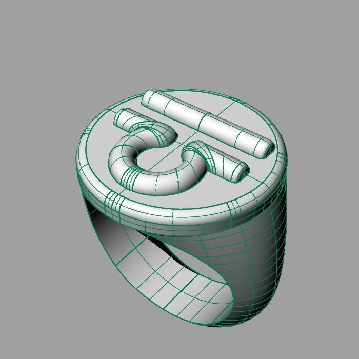 Zodiac sign ring Libra 3D print model_13
