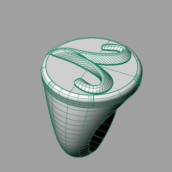 Zodiac sign ring Aries 3D print model_11