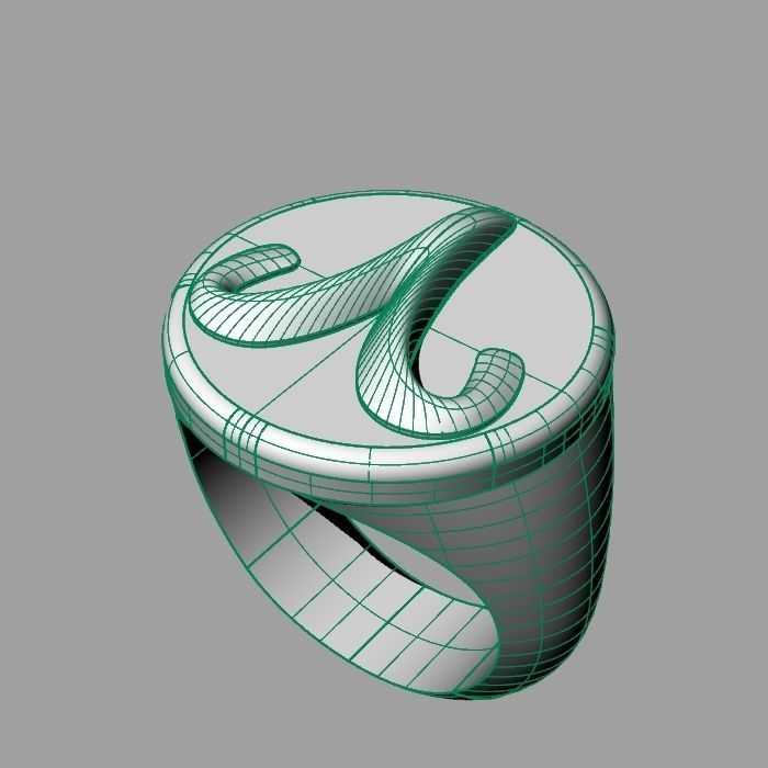Zodiac sign ring Aries 3D print model_13