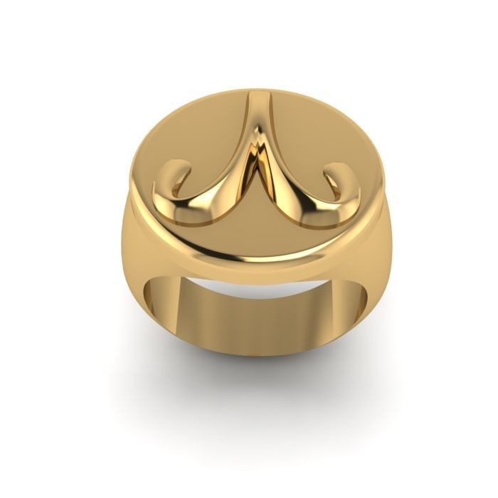 Zodiac sign ring Aries 3D print model_4