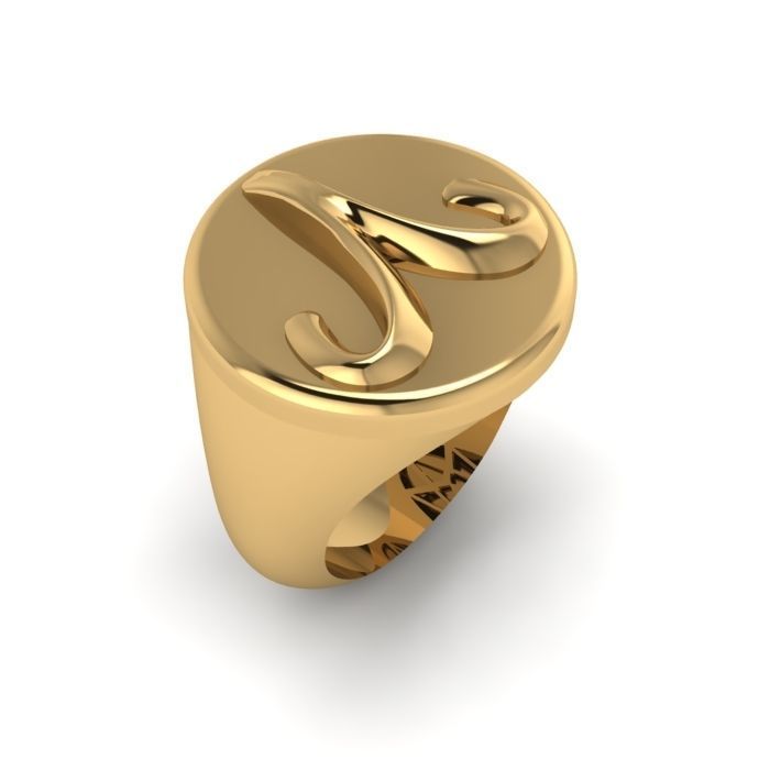 Zodiac sign ring Aries 3D print model_3